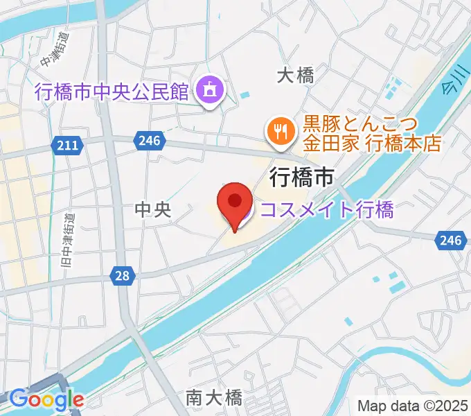 行橋市歴史資料館の地図