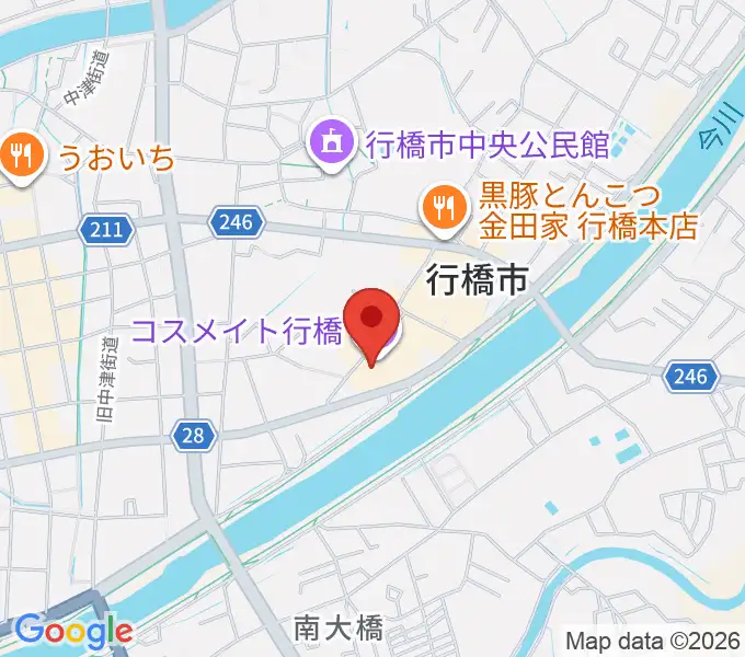 行橋市歴史資料館の地図