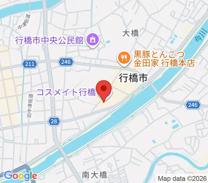 行橋市歴史資料館の地図