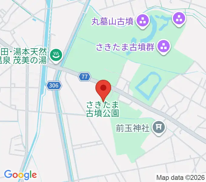 埼玉県立さきたま史跡の博物館の地図