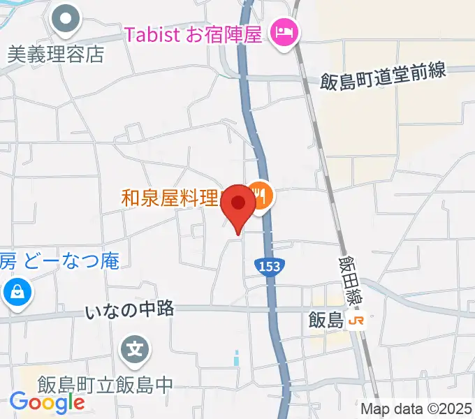 飯島町歴史民俗資料館・飯島陣屋の地図