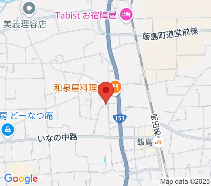 飯島町歴史民俗資料館・飯島陣屋の地図