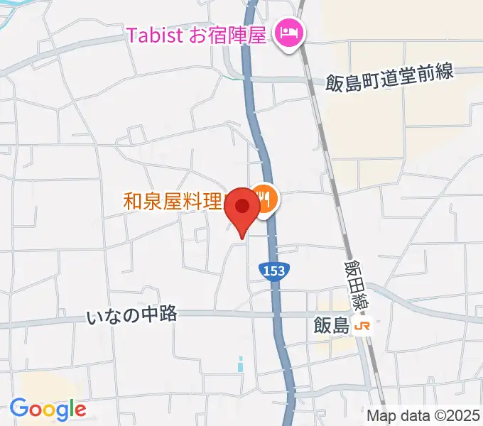 飯島町歴史民俗資料館・飯島陣屋の地図