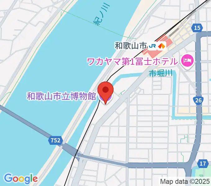 和歌山市立博物館の地図