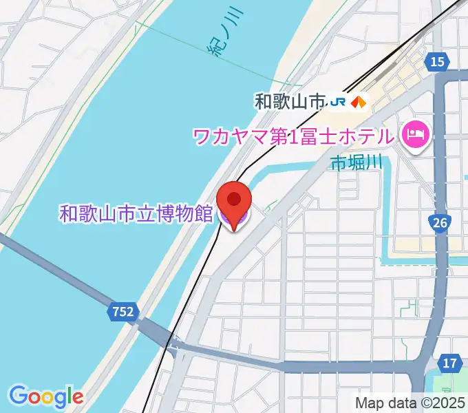 和歌山市立博物館の地図