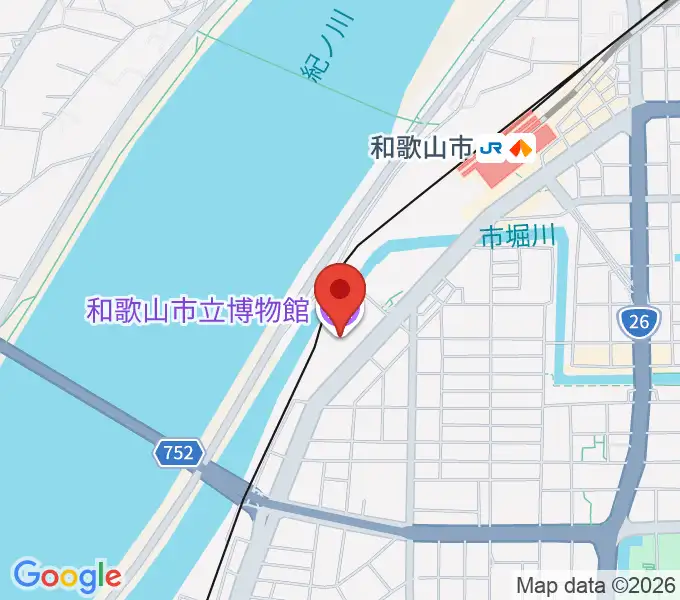 和歌山市立博物館の地図