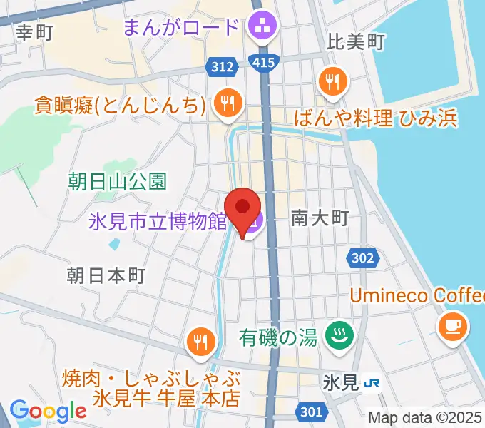 氷見市立博物館の地図