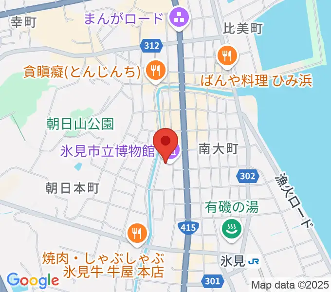 氷見市立博物館の地図
