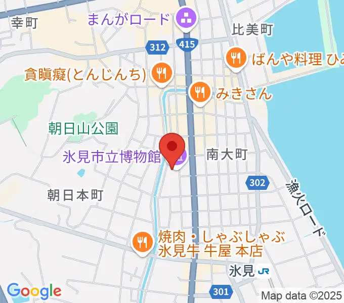 氷見市立博物館の地図