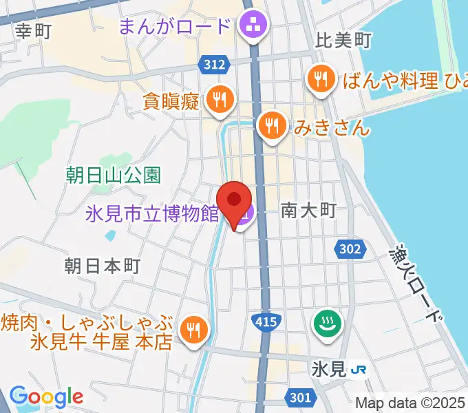 氷見市立博物館の地図