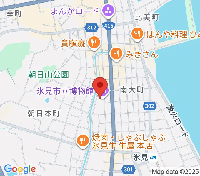 氷見市立博物館の地図