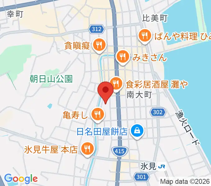 氷見市立博物館の地図