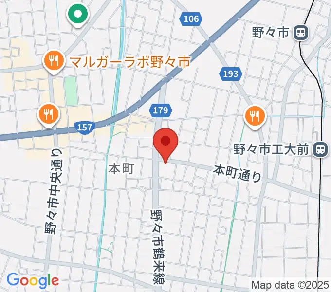 野々市市郷土資料館NONOの地図