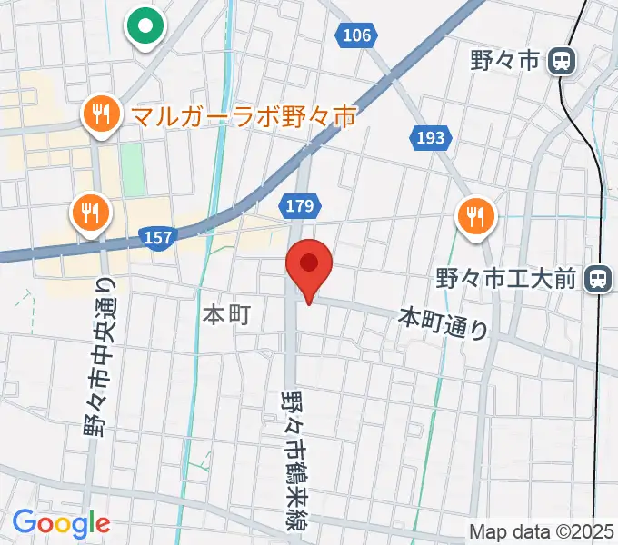 野々市市郷土資料館NONOの地図