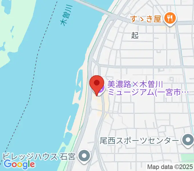 一宮市尾西歴史民俗資料館の地図