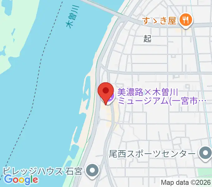 一宮市尾西歴史民俗資料館の地図