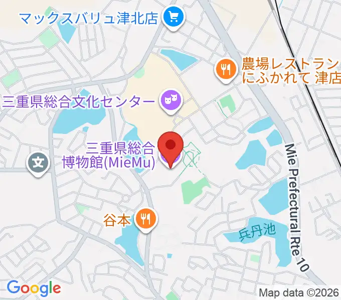 三重県総合博物館 MieMuの地図