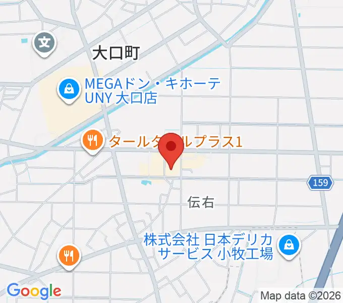 大口町歴史民俗資料館の地図