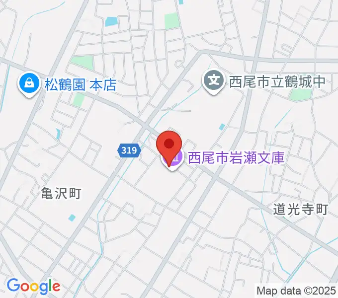 西尾市岩瀬文庫の地図