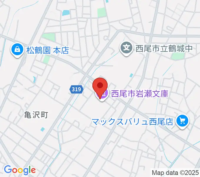 西尾市岩瀬文庫の地図