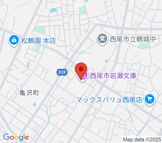 西尾市岩瀬文庫の地図