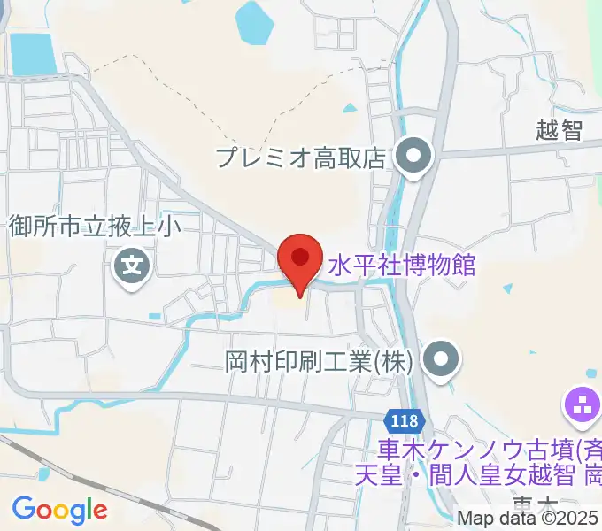 水平社博物館の地図