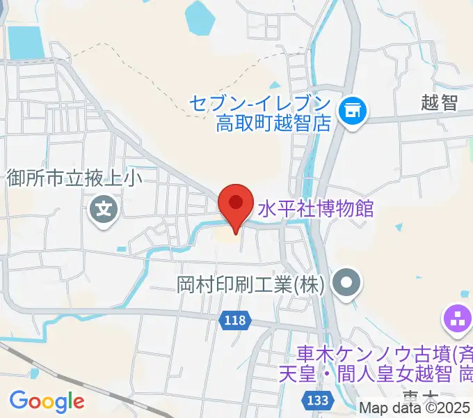 水平社博物館の地図