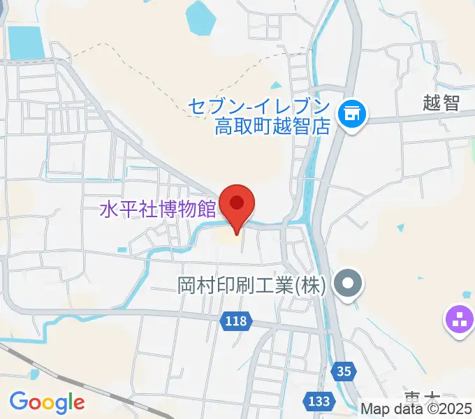 水平社博物館の地図