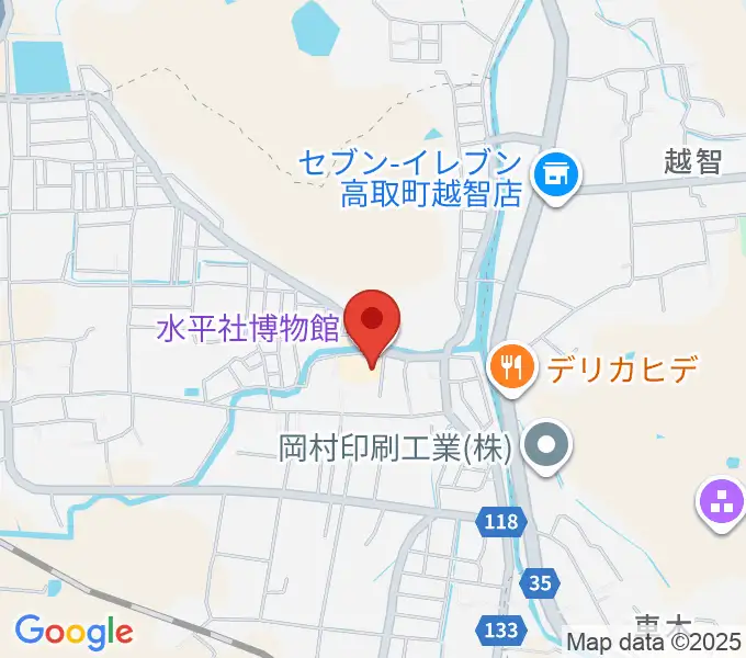 水平社博物館の地図