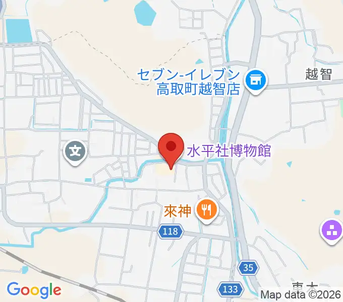 水平社博物館の地図
