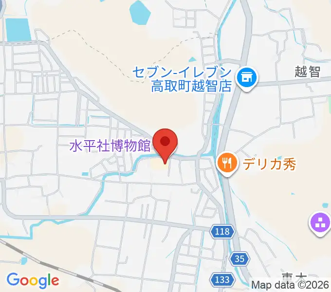 水平社博物館の地図