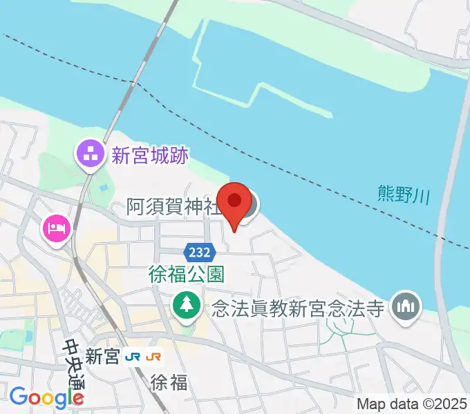 新宮市立歴史民俗資料館の地図