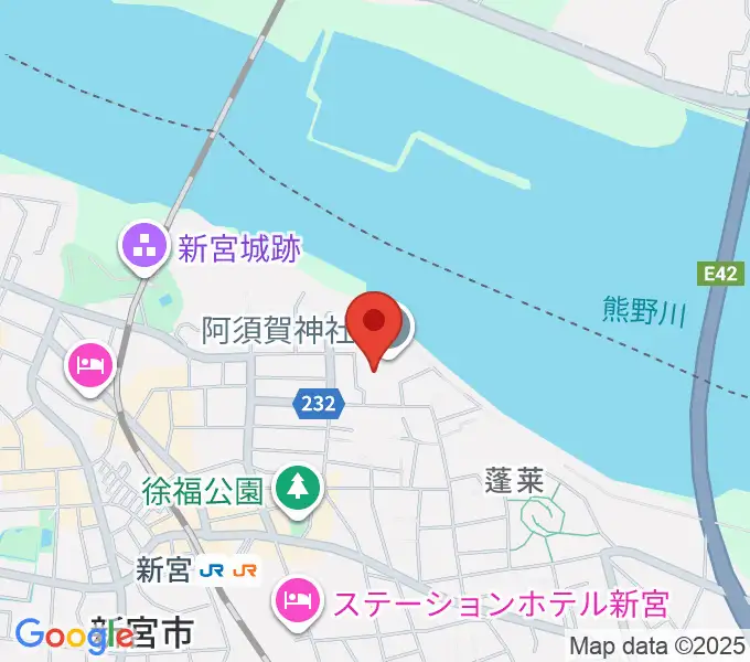 新宮市立歴史民俗資料館の地図