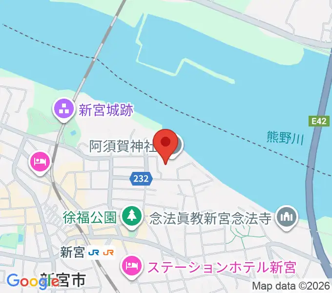 新宮市立歴史民俗資料館の地図