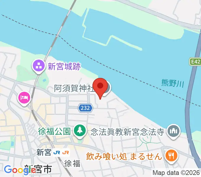 新宮市立歴史民俗資料館の地図