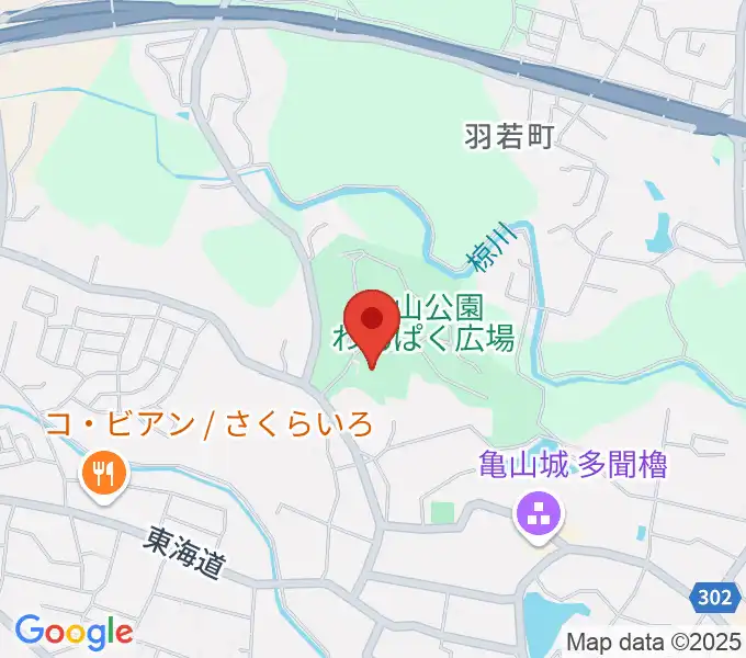 亀山市歴史博物館の地図