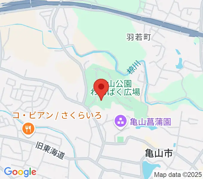 亀山市歴史博物館の地図