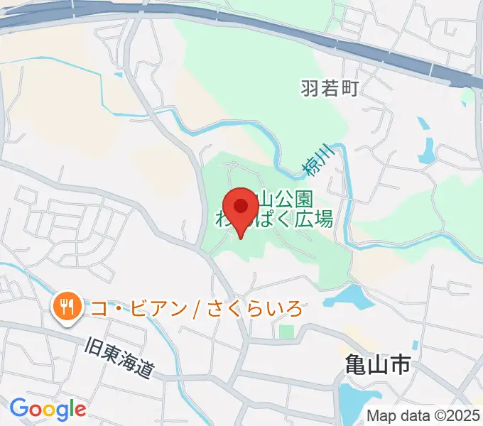 亀山市歴史博物館の地図