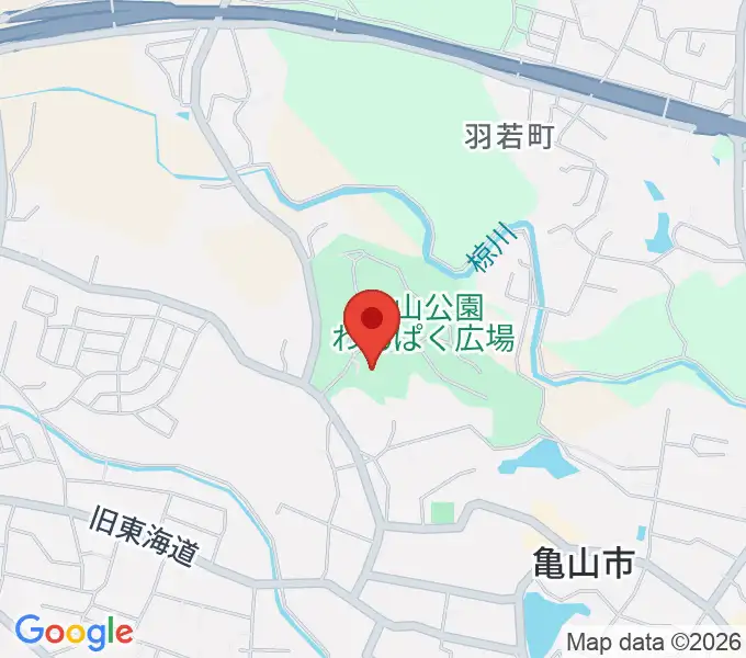 亀山市歴史博物館の地図