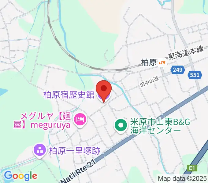 米原市柏原宿歴史館の地図