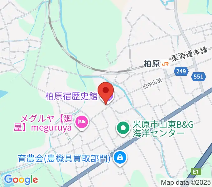 米原市柏原宿歴史館の地図