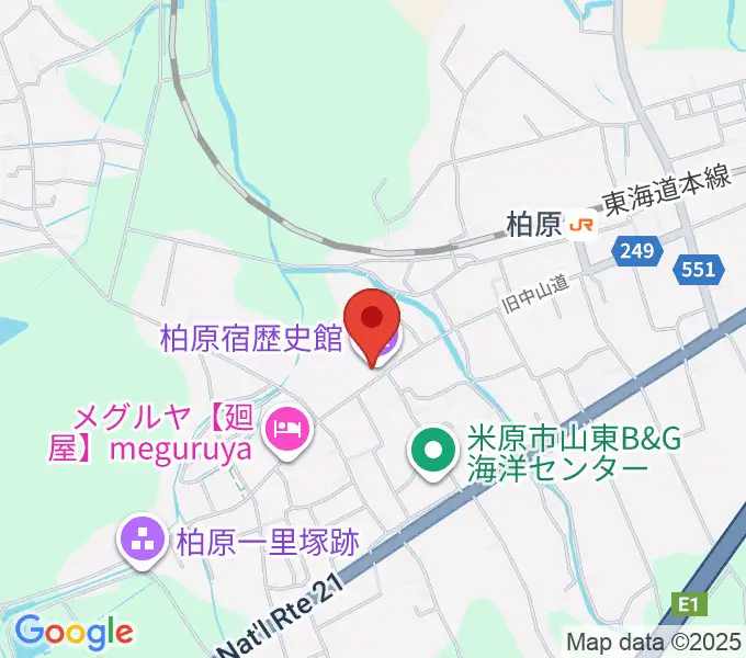 米原市柏原宿歴史館の地図