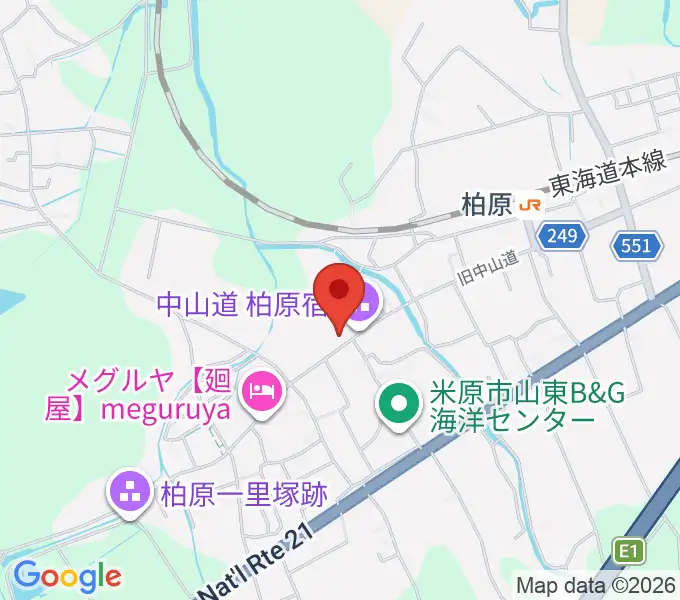 米原市柏原宿歴史館の地図