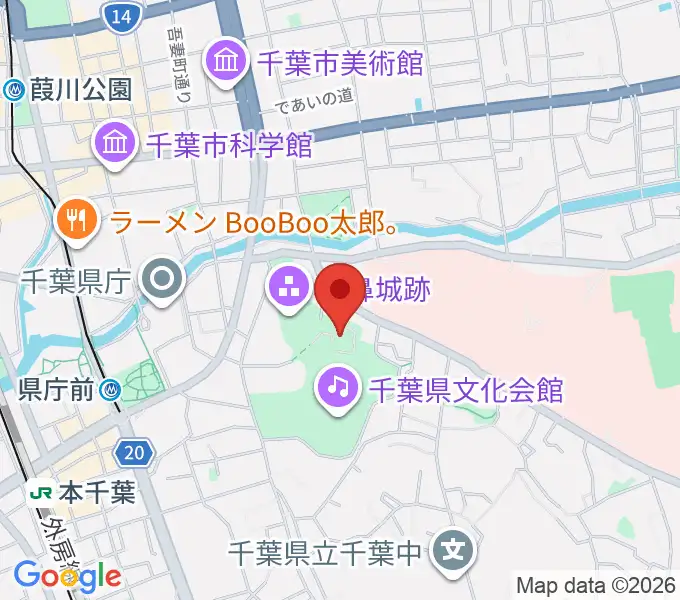 千葉市立郷土博物館の地図