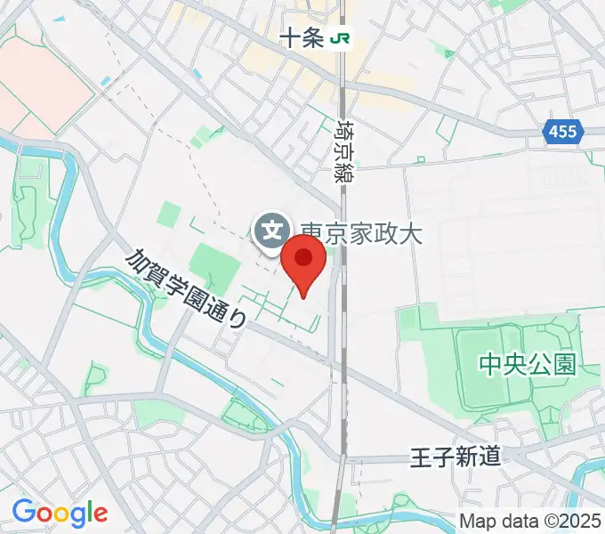 東京家政大学博物館の地図