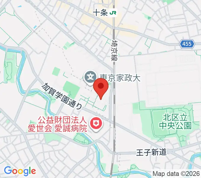 東京家政大学博物館の地図