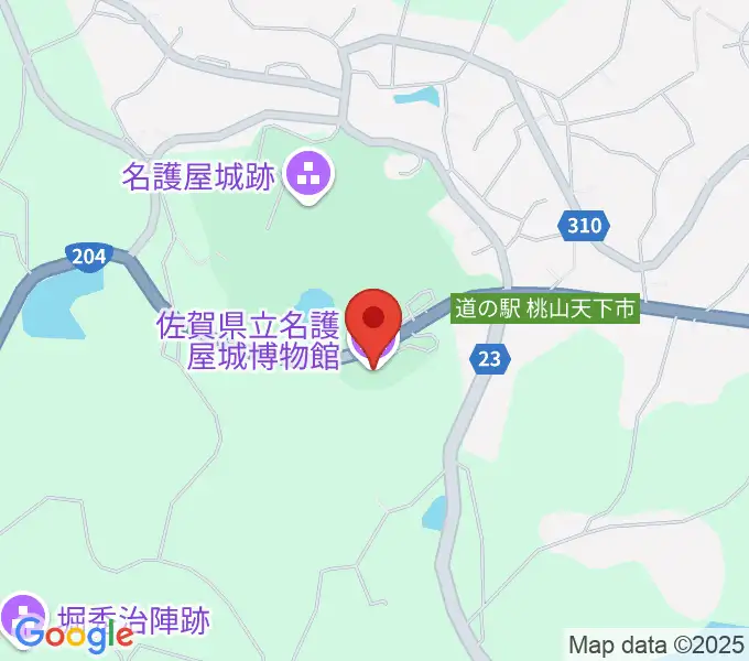 佐賀県立名護屋城博物館の地図
