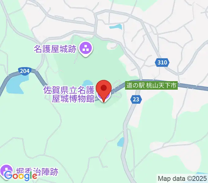 佐賀県立名護屋城博物館の地図