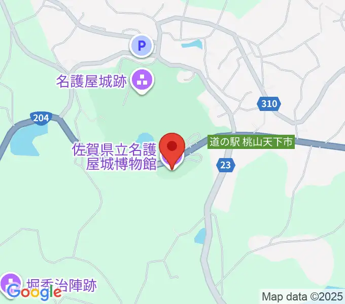 佐賀県立名護屋城博物館の地図