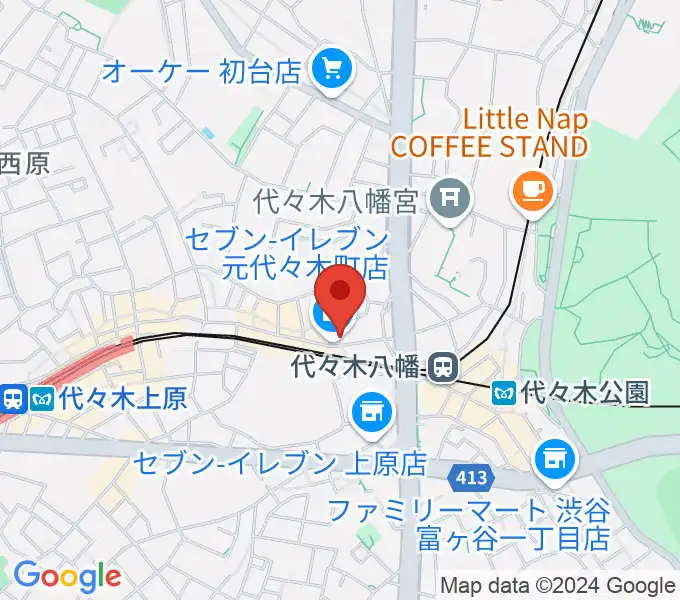 セオリスタジオの地図